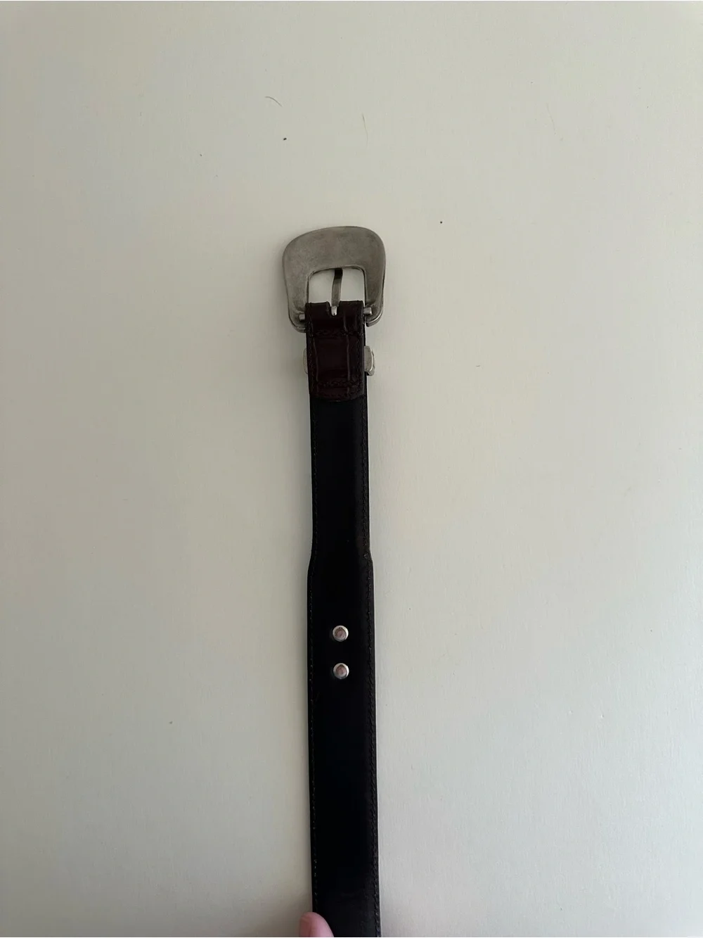 Vintage Cow Hyde Brown leather Western Belt